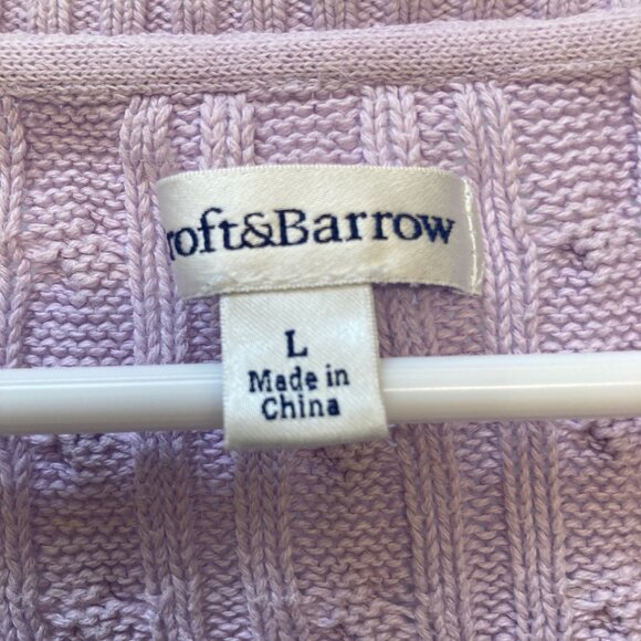 purple Cotton Cable knit sweater - Picture 3 of 3